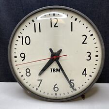 Vintage IBM Industrial School Wall Clock 13