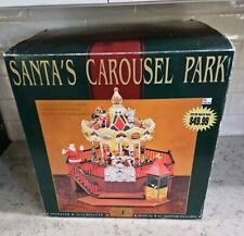 1996 Maisto Festive Carousel w/ Santa Figure. In Box Lights And Plays Songs picture