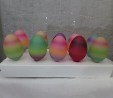 Vtg Ombre Easter Egg Lights 10 Each Box 2 Boxes Original Packaging NOS Rare picture