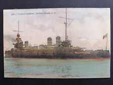 cpa NAVY Navy Ship BATTLESHIP CRUISER LEON GAMBETTA 1907 in ROYAN picture