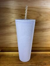 Starbucks Cup Lilac Lavender Purple Grid Studded Tumbler NEW (Limited Edition) picture