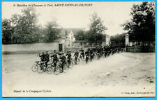 CPA: 4° BCP - Saint-Nicolas-de-Port - Departure of the Compagnie Cycliste / 1914 picture
