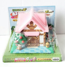 Animal Crossing Let's make a forest Figure Pink Roof House TAKARA Japan USED picture