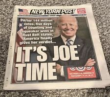 New York Post Newspaper November 8, 2020 Joe Biden President Kamala Harris 11/7 picture
