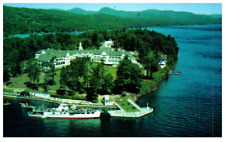 Vintage 1900's Famous Sagamore Hotel Green Island Lake George York PCB-6E picture
