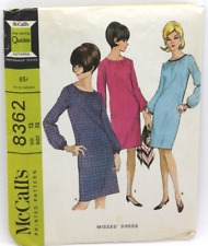 Vintage 1960's McCall's #8362 Ladies dress, Easy Sew, long sleeves back zip, 12 picture