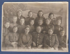 1946 Beautiful military girls in uniform with medals. Soviet Vintage Photo USSR picture