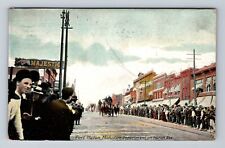 Port Huron MI-Michigan, Fire Department On Huron Ave, Vintage c1911 Postcard picture