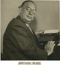 Theater writer Montague Glass typewriter antique photo picture