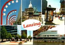 Vintage Beautiful Lansing Michigan Postcard John Penrod picture