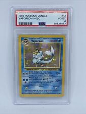 TCG 1999 Vaporeon 28/64 Non-Holo Jungle Unlimited Pokémon Card PSA 4  picture