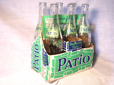 Very Rare Vintage Patio Soda Bottle 6 Pack w/ Carton 12oz Pepsi-Cola Dated 60-64 picture