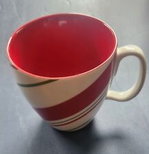 Starbucks Christmas Holiday Mug 2007 Candy Cane Red Green & White Stripes 12 oz. picture