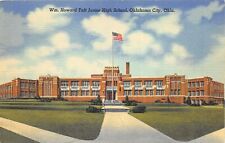 Oklahoma City Oklahoma 1940s Postcard Wm. Howard Taft Junior High School  picture