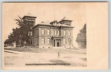 Willimantic Connecticut~Windham High School~Fire Hydrant~c1905 Sepia Postcard picture