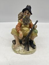 Vintage Lugene's Japan Porcelain Figurine Man w/Pipe Rifle 1 Boot off Hillbilly picture