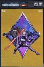 Star Wars Card Trader 2016 (100cc) Epic Gold Badges: Ventress & droids picture