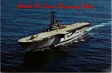 U.S.S. Iwo Jima LPH-2 Apollo 13 Recovery Ship Postcard Chrome Unposted A1219 picture