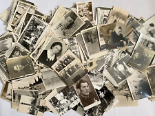 VINTAGE B&W PHOTOS LOT of 1000 Random PHOTOS FAMILY KIDS MEN WOMEN Vintage Photo picture