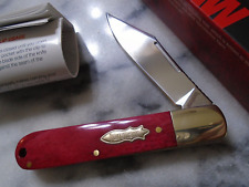 Kershaw Culpepper Barlow Pocket Knife 4383RB D2 Red Smooth Bone Folder 7.25