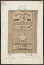 [[Trademark registration by G. A. Wrisley for Linen brand Laundry Soap]] picture