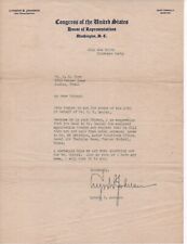 early Lyndon B. Johnson letter as a Congressman  1940 picture