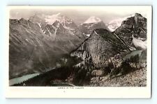 RPPC Tinted Alberta Canada Rocky Mountains Lakes in the Clouds Postcard D3 picture
