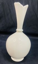 Lenox Bud Vase Vintage 1960s Gold Leaf Bulb Ivory Porcelain USA picture