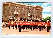 Irish Guards Buckingham Palace London England UK Vintage 4x6 Postcard BRY33 picture