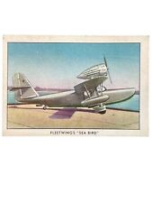 Vtg Wings Cigarettes Card #30 Fleetwings Sea Bird Airplane No Letter Series T87 picture