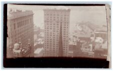 c1910's Skyscrapers Buildings Port New York City NY Antique RPPC Photo Postcard picture