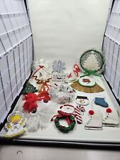 Vintage Handmade Christmas Ornaments Lot of 20. 1980s 1990s picture