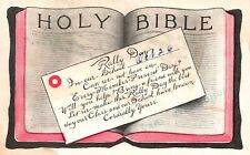 Vintage Postcard 1910's Holy Bible Rally Day In Our School Greeting Card picture