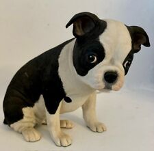 Danbury Mint Boston Terrier Li'l Pup Dog Sculpture Figurine -RARE & VINTAGE picture
