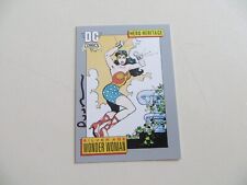 1991 IMPEL DC COSMIC CARDS SILVER AGE WONDER WOMAN SIGNED JAN DUURSEMA, WITH POA picture