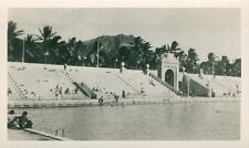 1930s Waikiki Beach, Hawaii Photo War Memorial, Natatorium salt water pool picture