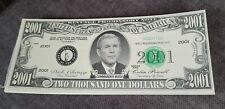 George W. Bush Paper Money W/ his Picture 2001 Revenge Promissory Note picture