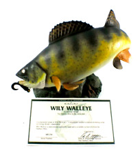 Danbury Mint Wily Walleye Freshwater Trophies by George Kruth Includes COA picture