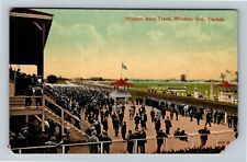 Windsor Ont. Canada -Windsor Race Track Vintage Souvenir Postcard picture