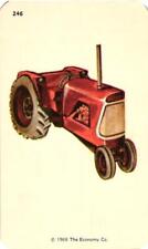 1968 Kindergarten Flash Card Red Tractor #246 Economy Co. Smash Book Scrapbook picture