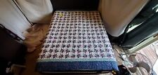 Vintage Handmade Quilt Multicolor Stars Full Handstitched Patchwork BEAUTIFUL  picture