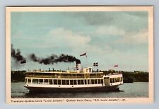 Quebec City-Quebec, Louis Joliette Ferry, Vintage Postcard picture