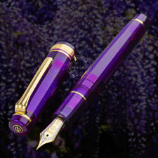 New WANCHER x SAILOR PROFESSIONALGEAR Weeping Wisteria Fountain Pen 21K Mauve picture