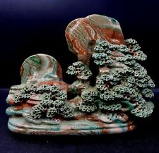 Vintage Mountain Scenery Chinese Glazed  Ceramic Statue picture