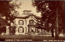 1908. RESIDENCE OF MRS. A.G. PETTIBONE, NY MILLS, NY. POSTCARD. RC2 picture