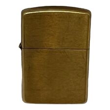 Zippo E 20 Gold Tone Lighter 2020 Brass - Unfired - Flint Included picture