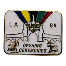 LA '84 Opening Ceremonies Pin Summer Olympics Los Angeles Memorial Coliseum VTG picture