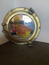Rare Vintage Mount Gay Barbados Rum Porthole Mirror Advertisement *Read* picture