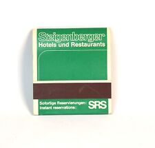 Vintage Steigenberger Hotels & Restaurants Full Unstruck Matchbook Red Wooden picture