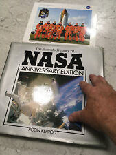 HISTORY OF NASA PICTORIAL BOOK WITH STS FLIGHT CREW PHOTO picture